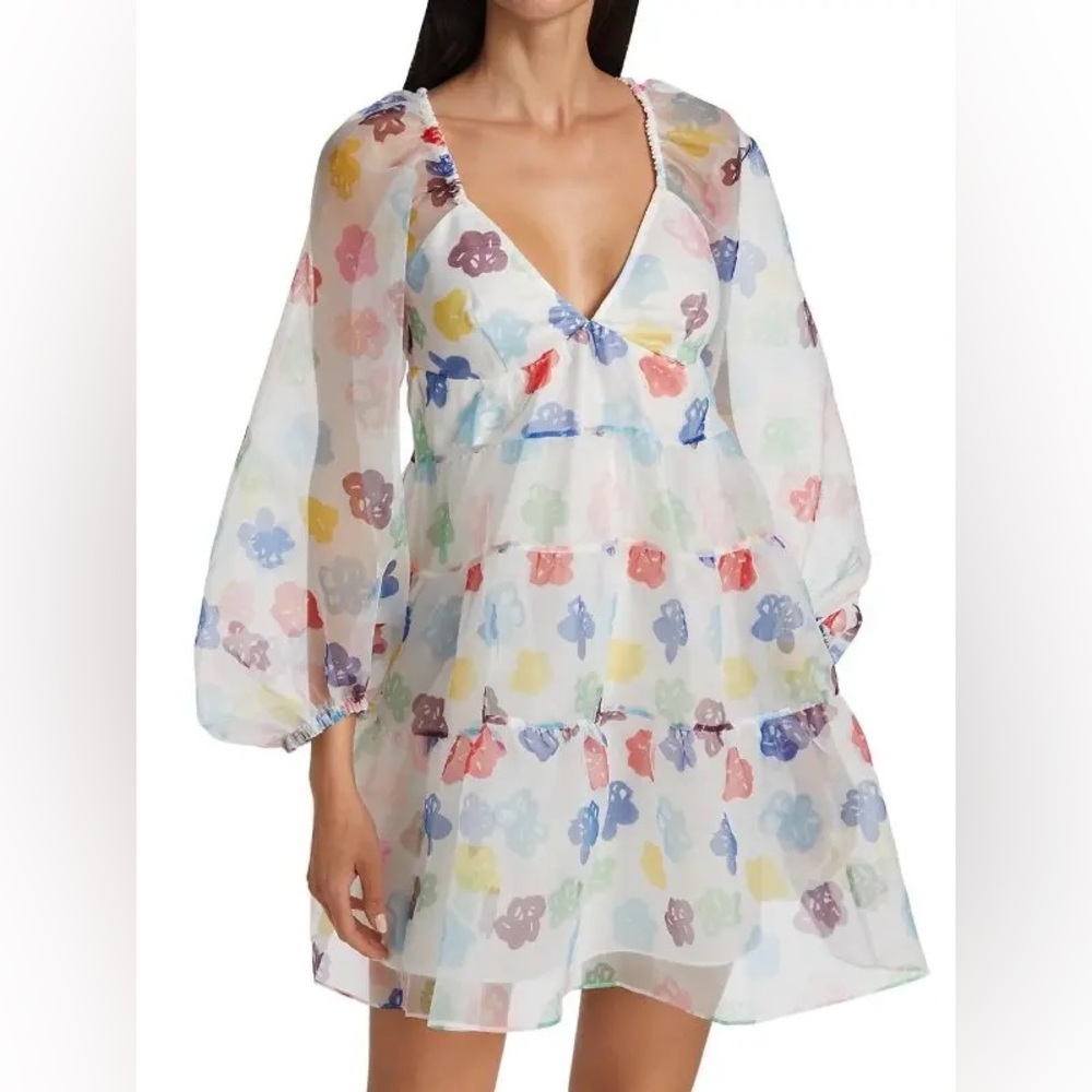 STAUD Multicolor Floral Dress